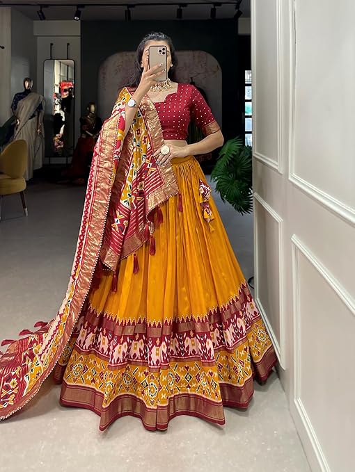 Women's Lehenga Choli, Print with Foil Work