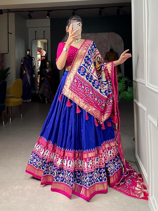 Women's Lehenga Choli, Print with Foil Work